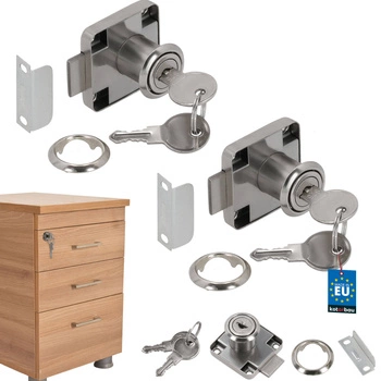 Čtvercový nábytkový zámek pro barovou jednotku 40x40 - 2 ks.