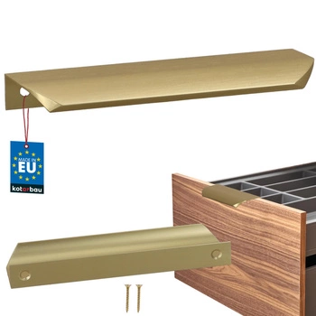 Uchyt nábytkový hliníkový zlatý mat 128/148 mm