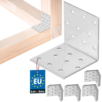 Pozinkovaný tesařský úhelník 60×60×60 mm sada 50 ks.