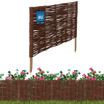 Proutěný zahradní plot poháněný palisáda lemování 60x40 cm