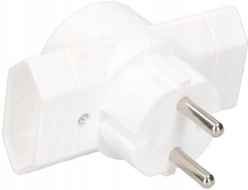 Třícestný rozdělovač zásuvky b/u - Barva bílá