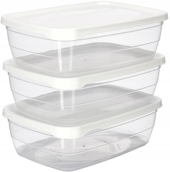Vzduchotěsné nádoby na snídani - 3 ks. kotarbau transparentní