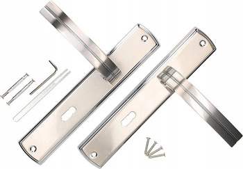 Klika dveří 90 mm stříbrný klíč