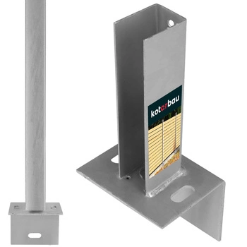 Úhlová základna plotového sloupku 60x40 mm