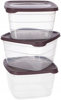 Vzduchotěsné obaly na snídani - 3 kusů kotarbau transparentní