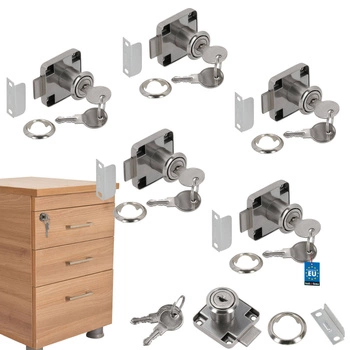 Čtvercový nábytkový zámek pro barovou jednotku 40x40 - 5 ks.