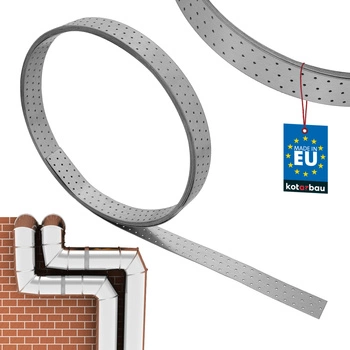 Montážní ocelová pozinkovaná perforovaná páska 60 x 2 mm 10 m