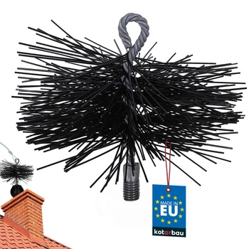 Kartáč na čištění komínů kominický pvc závit m12 150 mm