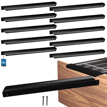 Uchyt nábytkový hliníkový černý mat 256/276 mm sada 10 ks.