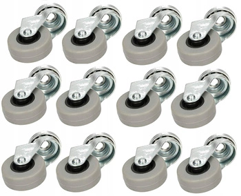 Nábytkové otočné kolečko s ložiskovým otvorem 40 mm - 12 ks.