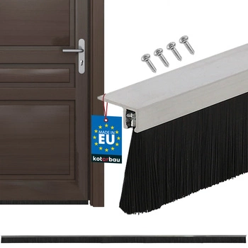 24 mm úhlová kartáčová lišta pro těsnění dveří