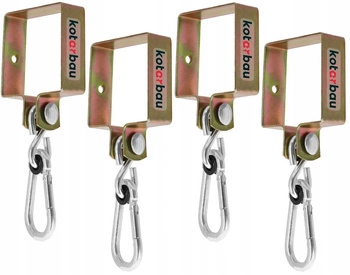 Kyvný háček s karabinou 90 - 4 ks.