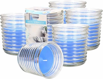 Sada vonných skleněných svíček jar 6 ks.