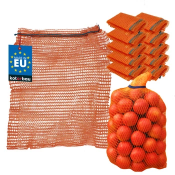 Rashlový pytel se stahovací šňůrkou na zeleninu 15 kg 40x60 cm sada 10 ks.