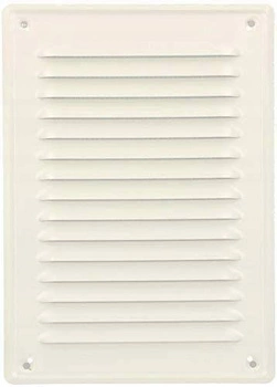 Komínová větrací mřížka se síťkou 230x165 bílá