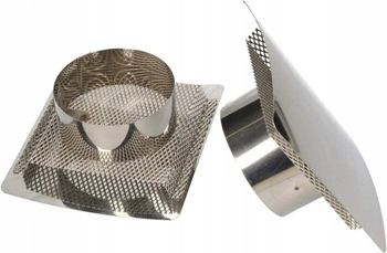 Větrací mřížka konvexní fi 100 mm inox