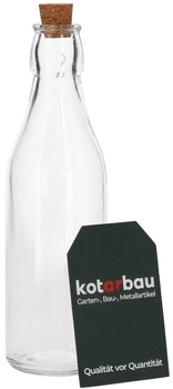 Džbán skleněná láhev koření zátka olivový olej ocet 225 ml transparentní kotarbau