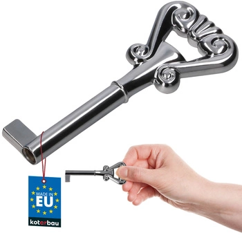 Klíč k barovému nábytku univerzální dekorativní retro chrom 7 cm