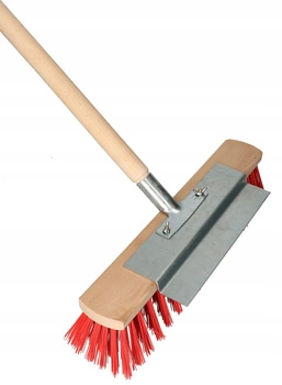 Zametací kartáč 40 cm se škrabkou a hřídelí kotarbau červená