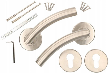 Sada dveřních klik 130 mm inox inset