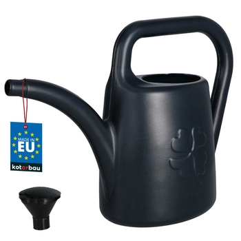 Konev zahradní 4,5 l plastová se sítkem antracit