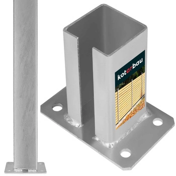 Podstavec pro plotovou bránu šroubovaný 80x80 mm