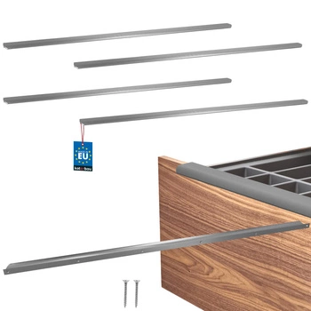 Uchyt nábytkový hliníkový stříbrný 980/1000 mm sada 4 ks.