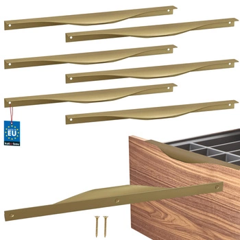 Uchyt nábytkový hliníkový zlatý mat 320/340 mm sada 6 ks.