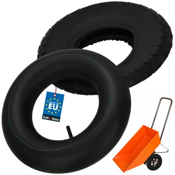 Pneumatika s duší pro trakař vozík kostka se 4 plášti 44 cm