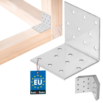 Pozinkovaný tesařský úhelník 60×60×60 mm sada 12 ks.