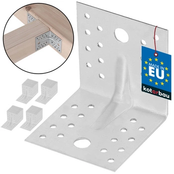Úhelník s prolisem 80x80x80 - 50 ks.