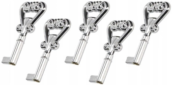 Klíč k barovému nábytku univerzální dekorativní retro chrom 54 mm sada 5 ks.
