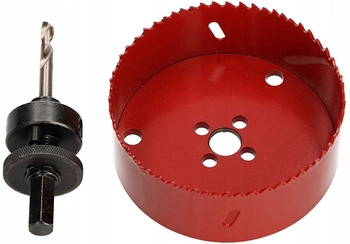 Bimetalová pila na otvory 105mm korunkový frézovací adaptér