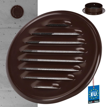 Větrací mřížka z nerezové oceli s kulatými oky fi 100 mm