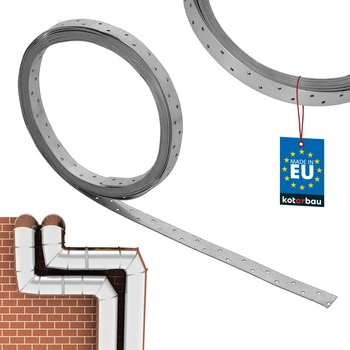 Montážní ocelová pozinkovaná perforovaná páska 25 x 1,5 mm 10 m