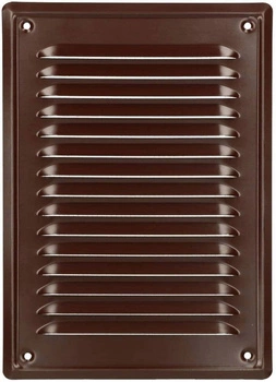 Komínová větrací mřížka se síťkou 230x165 bronzová