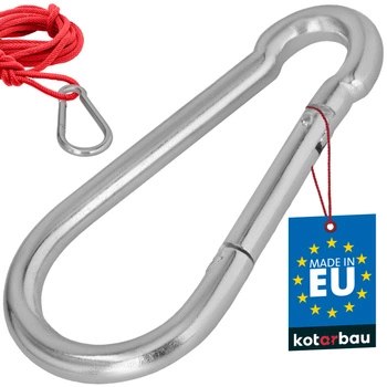 Hasičský karabina pro houpačky lana sítě kovová 180 mm