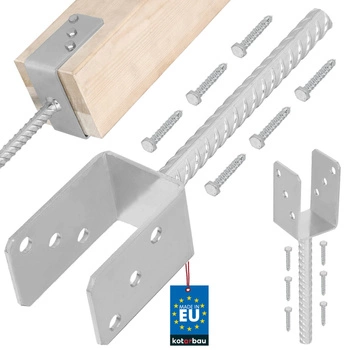 Základna sloupu s u-tyčí pro zapuštění 60 mm