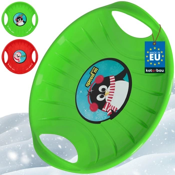 Sáně kluzák kruh na sjíždění po sněhu 60 cm sada 2 ks.