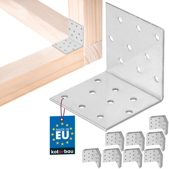 Pozinkovaný tesařský úhelník 60×60×60 mm sada 100 ks.