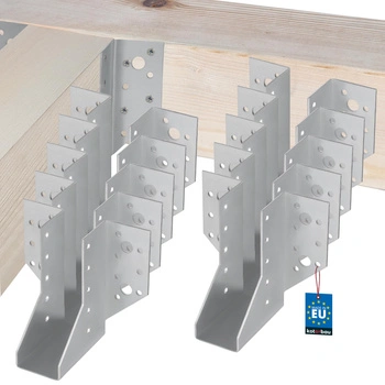 Hák na dřevěnou trám tesařský krokvový 38x111 mm sada 10 ks.