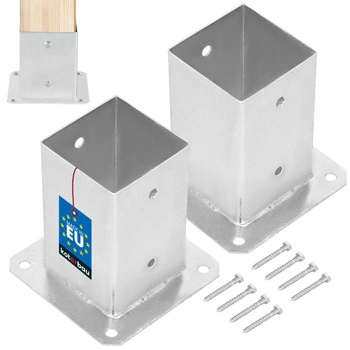 Šroubovaný podstavec pro tyč 90x90 mm sada 2 ks.