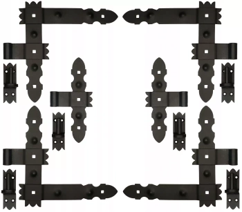 Pásový rohový závěs 300 garážový pro okenice - Barva černá