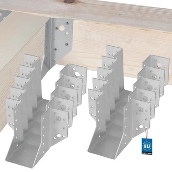 Hák na dřevěnou trám tesařský krokvový 60x100 mm sada 10 ks.