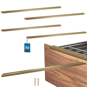 Uchyt nábytkový hliníkový zlatý mat 780/800 mm sada 4 ks.