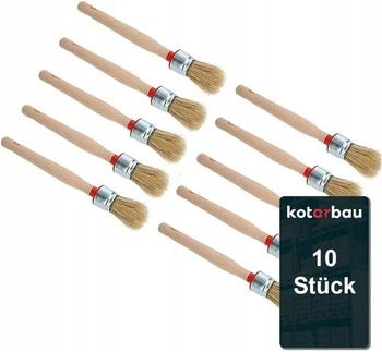 Sada 25mm kulatých kroužkových kartáčů 10ks.