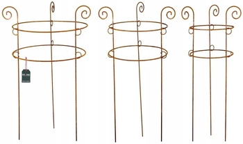 Sada podpory rzi podpěrka pergola ocel květiny - Barva rez