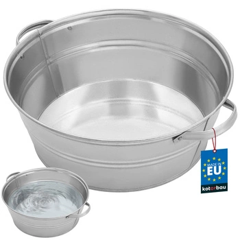Pozinkovaná kulatá mísa 13 l