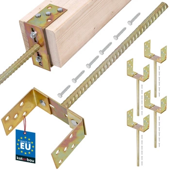 Tyčová základna nastavitelná 0-160 mm s tyčí 400 mm sada 4 ks.