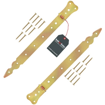 Úzký altánový závěs pro okenice a dveře zlato 350 mm sada 2 ks.